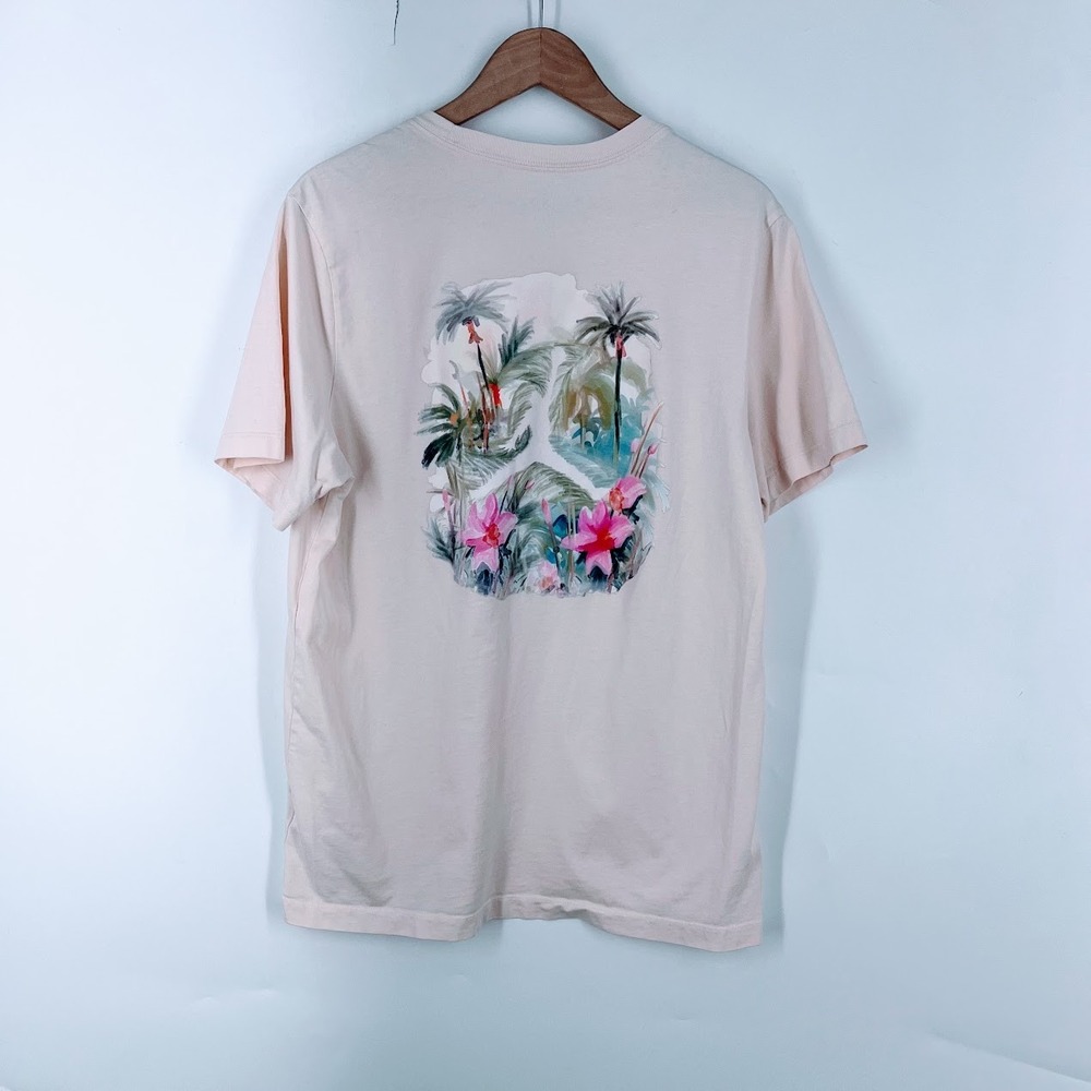 Jordan Mens Light Pink Tropical Jumpman Logo Graphic‎ T-Shirt Large DA4541-693